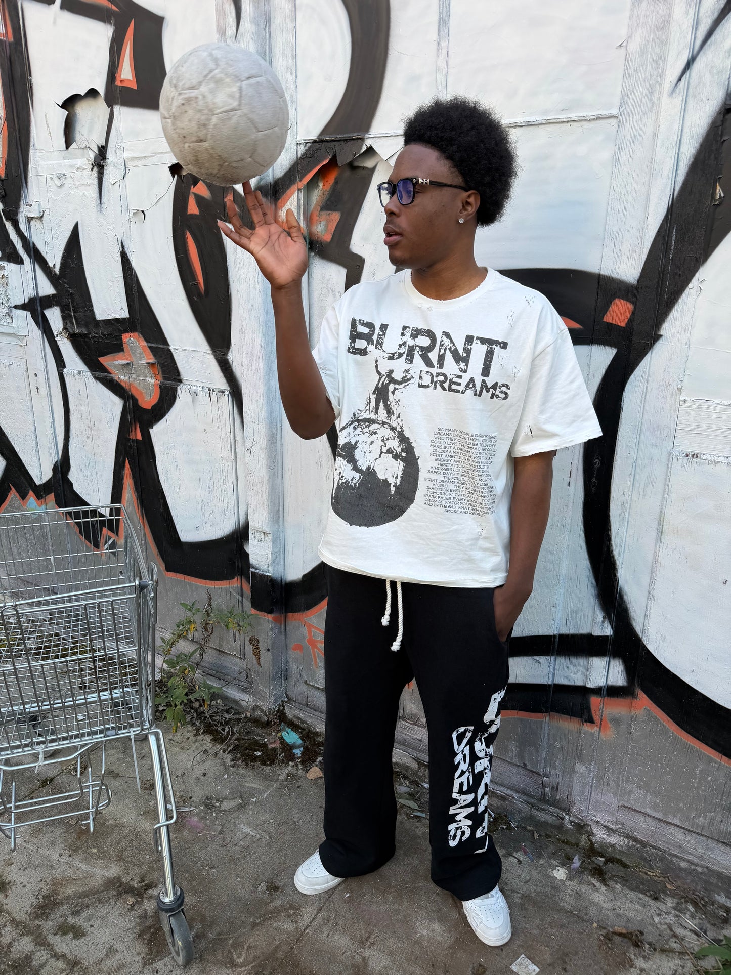 bd white distressed tee