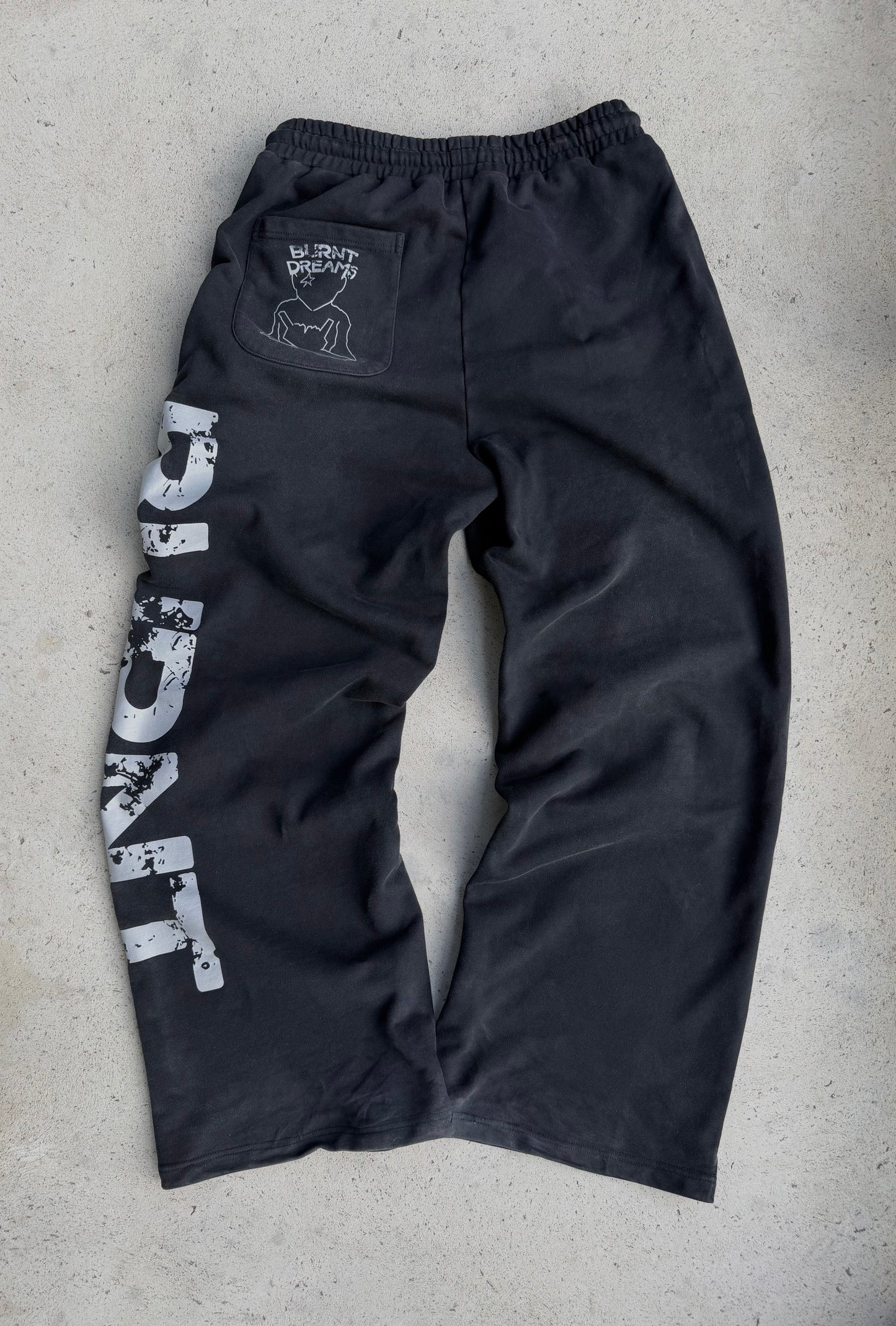 burnt dreams black tracksuit