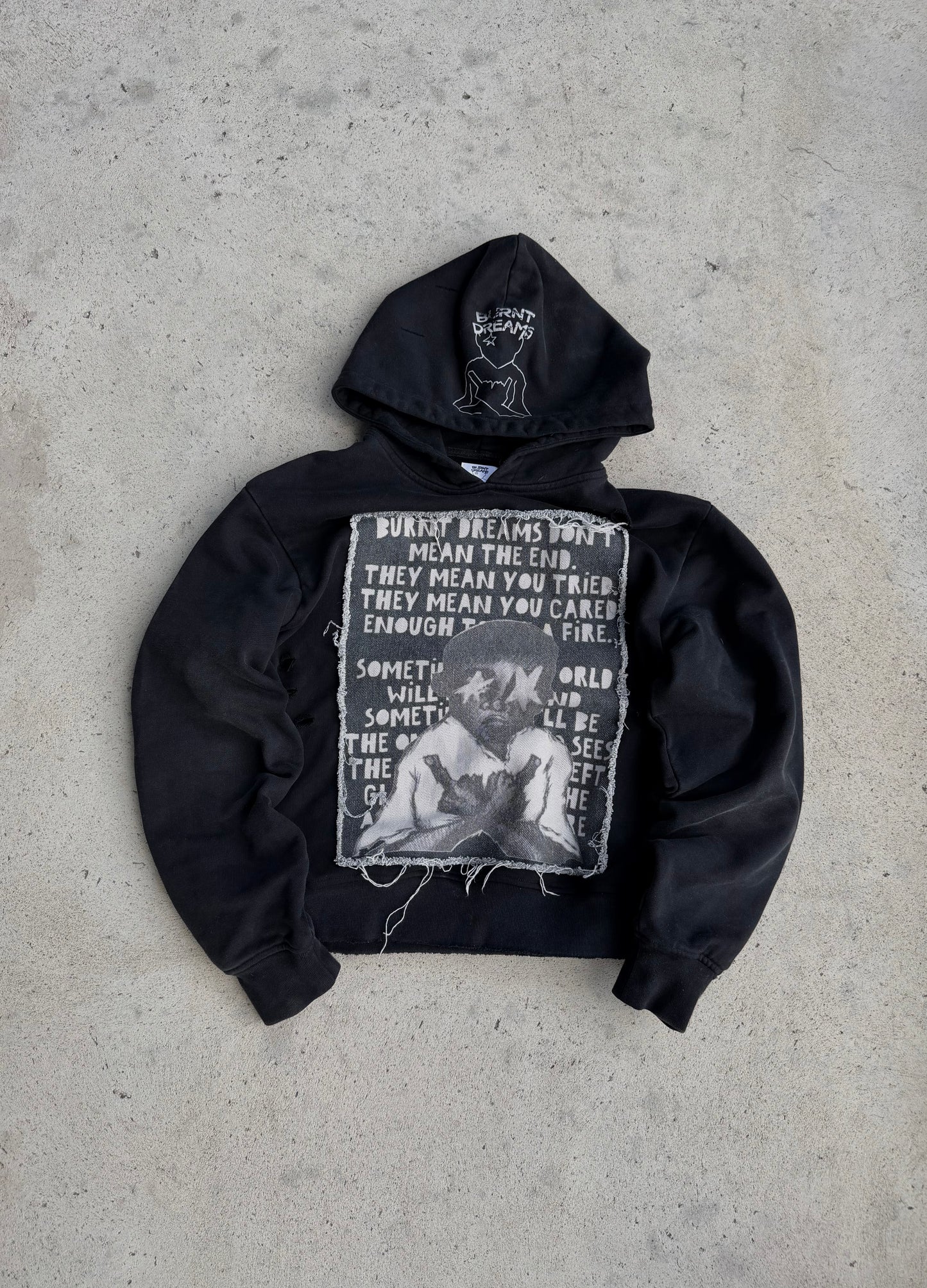 burnt dreams black tracksuit