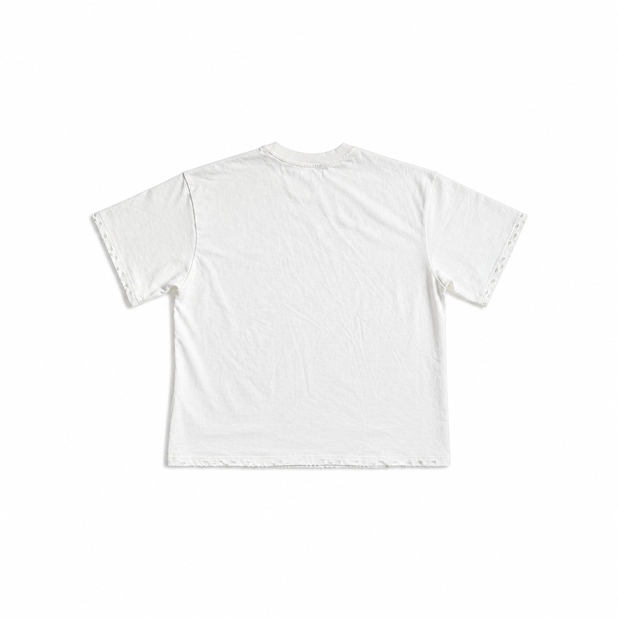 bd white distressed tee