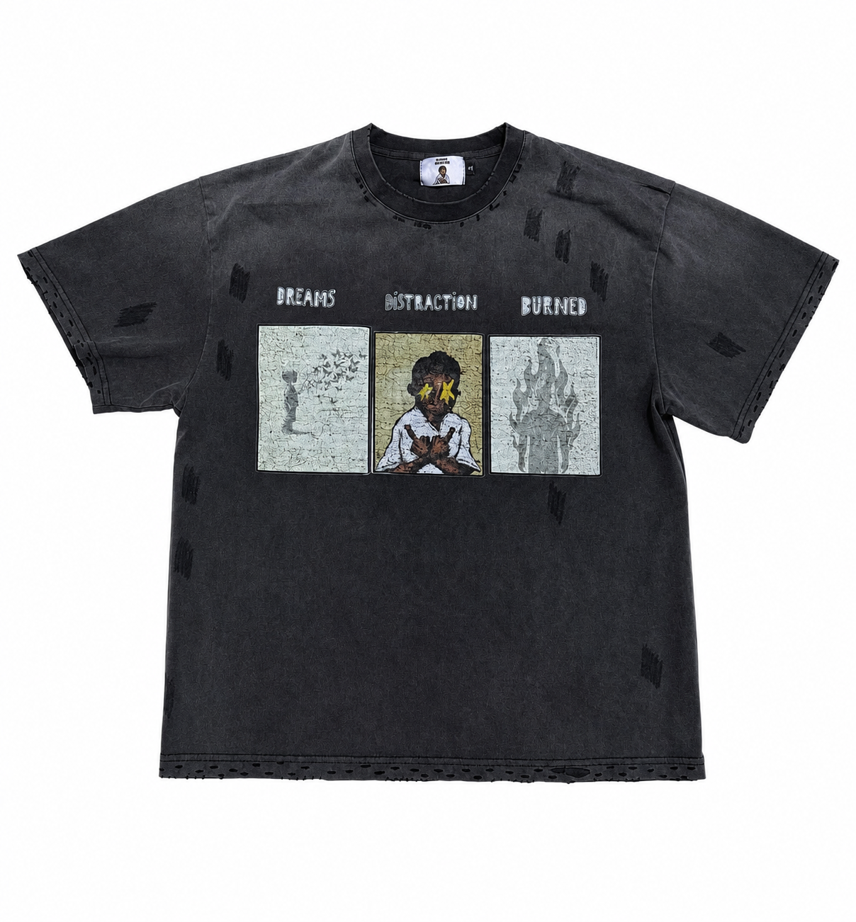 BD washed distressed tee